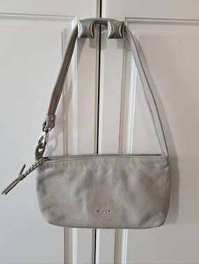 Stone Mountain Taupe Leather Y2k Shoulder Bag